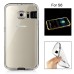 Soft Transparent Clear TPU LED Flash Incoming Call Blink Back Case Cover For Samsung Galaxy S6 G920 - Black