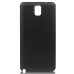 Straw Mat Texture Carbon Fiber Coated Battery Door Back Cover For Samsung Galaxy Note 3 N9000 N9005 N9006 - Black