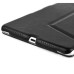 Stripe Pattern Leather Folio Stand Case Cover With Sleep Wake function for iPad Mini 1/2/3 - Black