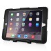Strong Robot Silicone and Plastic Stand Defender Case with Touch Screen Film for iPad Air 2 ( iPad 6 ) - Black