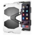 Strong Robot Silicone and Plastic Stand Defender Case with Touch Screen Film for iPad Air 2 ( iPad 6 ) - White