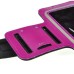 Stylish Sports Outdoor Armband Case With Earphone Hole For Samsung Galaxy S4 i9500 - Magenta