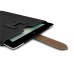 Super Slim Genuine Leather Pouch Bag For iPad Air iPad 1 / 2 / 3 / 4 - Black