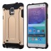 Superior 2 In 1 Armor PC And TPU Protective Back Case Cover for Samsung Galaxy Note 4 - Gold