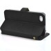 Superior Solid Color Magnetic Flip Snow Grain Leather Stand Case Cover With Card Slot For iPhone 4 iPhone 4S - Dark Grey