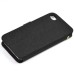Superior Solid Color Magnetic Flip Snow Grain Leather Stand Case Cover With Card Slot For iPhone 4 iPhone 4S - Dark Grey
