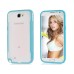 TPU And Plastic Combo Hard Case For Samsung Galaxy Note 2 N7100 - Blue
