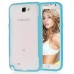 TPU And Plastic Combo Hard Case For Samsung Galaxy Note 2 N7100 - Blue