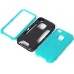TPU and PC 2 in 1 Protective Case for iPhone 4/4S - Black/Green