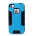 TPU and PC 2 in 1 Protective Case for iPhone 4/4S - Blue/Black