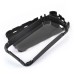 TPU and PC Hybrid Case Touch Through Screen Protector with Black Border for iPhone 4 iPhone 4S - Black