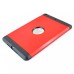 TPU and PC Hybrid Hard Case Cover for iPad Mini 1/2/3 - Red