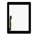 The New iPad Touch Screen Glass Digitizer Assembly With Front Camera Holder + Home Button + Home Button Holder + Adhesive Tape OEM - Black