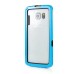 Thin Dual Color TPU Bumper Case for Samsung Galaxy S6 Edge - Light Blue