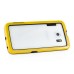 Thin Dual Color TPU Bumper Case for Samsung Galaxy S6 Edge - Yellow