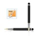 Touch Screen Stylus With Ink Pen For iPhone iPad - Black (With Golden Clip)