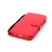 Trendy Elegant Floral Clasp Magnetic Stand Wallet Leather Case for iPhone 6 / 6s - Red