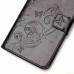 Trendy Elegant Floral Clasp Magnetic Stand Wallet Leather Case for iPhone 6 / 6s Plus - Black