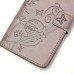 Trendy Elegant Floral Clasp Magnetic Stand Wallet Leather Case for iPhone 6 / 6s Plus - Grey