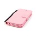 Trendy Elegant Floral Clasp Magnetic Stand Wallet Leather Case for iPhone 6 / 6s Plus - Pink