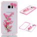 Two Separate Pieces Slim Colored Printed PC And TPU Bumper for Samsung Galaxy Note 7 - Plum blossom /Pink