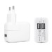 Two USB Ports Power Charger Adapter For iPhone iPad iPod with EU Plug - White