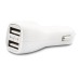 USB Car Charger For iPhone iPod iPad Samsung BlackBerry - White