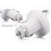USB Plug Car Charger Adapter For iPhone iPod - White