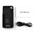 Ultra Slim 3200mAh External  Backup Battery Charger Case Cover for iPhone 4 iPhone 4S
