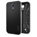 Ultra Slim Soft Hybrid TPU Back Case Cover for Samsung Galaxy S4 - Black and Silver