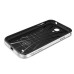 Ultra Slim Soft Hybrid TPU Back Case Cover for Samsung Galaxy S4 - Black and Silver