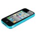 Ultra Slim Soft Hybrid TPU Back Case Cover for iPhone 4 iPhone 4S - Black and Blue