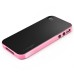 Ultra Slim Soft Hybrid TPU Back Case Cover for iPhone 4 iPhone 4S - Black and Pink