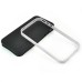 Ultra Slim Soft Hybrid TPU Back Case Cover for iPhone 4 iPhone 4S - Black and Silver