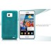 Ultra Thin Lint Coated Plastic Case For Samsung Galaxy S2 i9100 - Blue