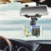 Universal Car Rear View Mirror Mount Holder Stand Cradle For Mobile Smart Cell Phones - Black