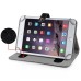 Universal Fashion Leather Folio Velcro Stand Case Cover For 9/10 inch Devices iPad2/3/4/ Air/Air 2 - Black