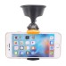 Universial In-Car Holder with Suction Cup for Smartphone - Black/Orange