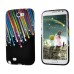 Variegated Shooting Stars Style TPU Case For Samsung Galaxy Note 2 N7100