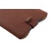 Vertical Leather Pouch Case With Pull Tab For iPad Mini 1/2/3 - Brown