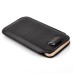 Vertical Leather Pouch Case for iPhone 5 5s 5c - Black