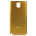 Vibrant Glossy Brushed Aluminum Metal Battery Door Back Cover For Samsung Galaxy Note 3 N900 N9005 N9006 - Gold