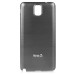 Vibrant Glossy Brushed Aluminum Metal Battery Door Back Cover For Samsung Galaxy Note 3 N900 N9005 N9006 - Gray