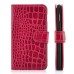Wallet Style Crocodile Leather Case For Samsung Galaxy Note i9220 - Shiny Red