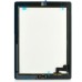 iPad 2 Touch Screen Glass Digitizer Assembly With Front Camera Holder + Home Button + Home Button Holder + Adhesive Tape OEM - White