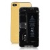 iPhone 4 Abstract Pixel Metal Replacement Back Cover - Gold