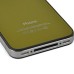 iPhone 4 Back Cover With Black Frame Bezel - Gold