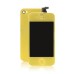iPhone 4 Colorful LCD Assembly ( Glass Back Cover + Touch Screen Digitizer + LCD Display Screen + Flex Cable + Frame Bezel + Home Button ) - Yellow