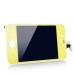 iPhone 4 Digitizer Touch Panel Screen with LCD Display Screen + Flex Cable + White Supporting Frame - Yellow