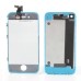 iPhone 4 Navy Camouflage Pattern LCD Assembly ( Glass Back Cover + Touch Screen Digitizer + LCD Display Screen + Flex Cable + Frame Bezel + Home Button )